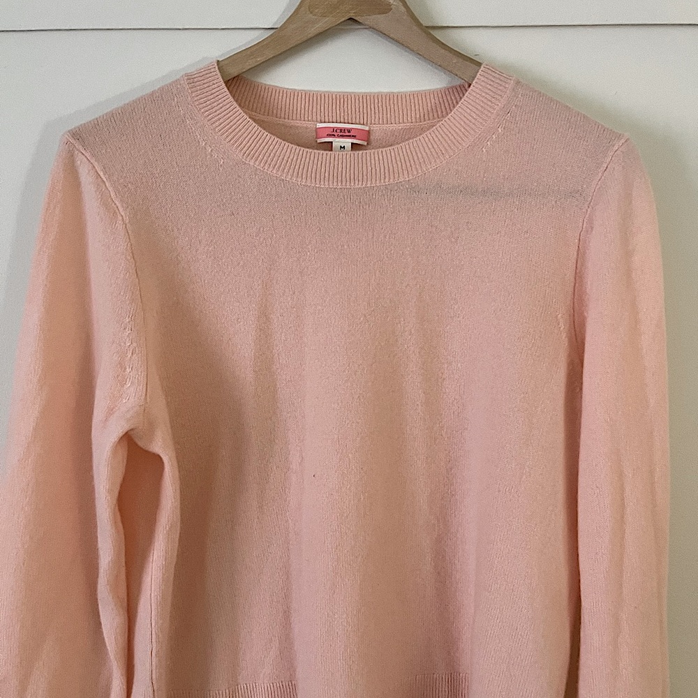 Beautiful peach color . J Crew Cashmere. Never worn